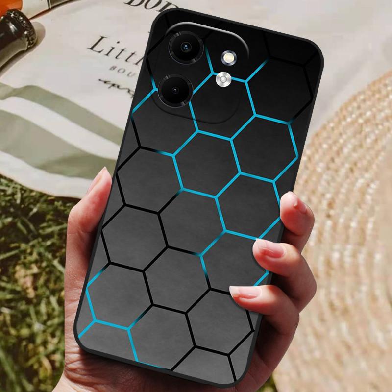 Для чехла Infinix Smart 9 X6532 Роскошный расписной телефон Силиконовая задняя крышка Для чехлов Infinix Hot 50i X6531 Защитный чехол Smart9