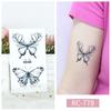 Women Sexy Temporary Tattoo Stickers Black Roses Pattern Full Flower Design Used for Arm Body Art Big Large Fake Tattoo Stickers