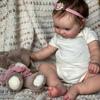 NPK 50CM Reborn Doll Maddie Bath Doll Full Body Silicone Waterproof Hand-Detailed Painting Lifelike Dolls