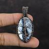 Tree Of Life Dendrite Opal Pendant Copper Wire Wrapped Pendant Handmade Wire Wrapping Jewelry Gemstone Pendant Copper Jewelry Gift For Mom