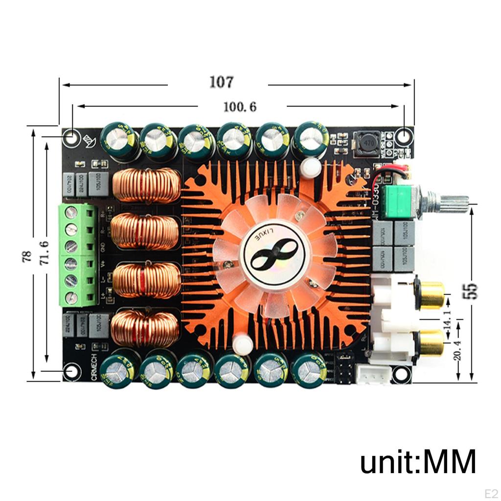 TDA7498 Power Board, Module Btl for DIY Computer