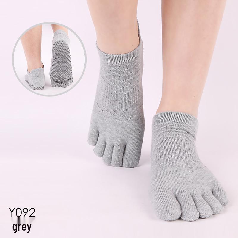 Носки ToeSox с открытой спиной, нескользящие, для йоги и пилатеса, с пятью пальцами — всесезонное качество