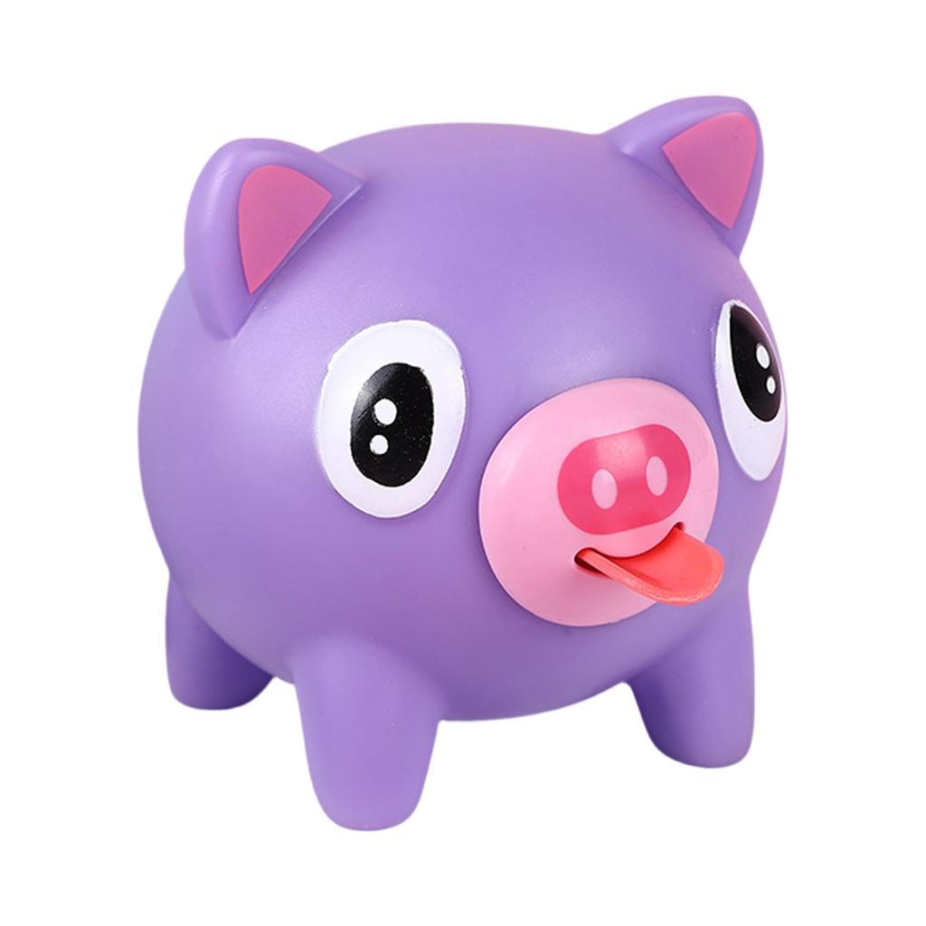 Разноцветные Пиг Тигр Звуковые Игрушки Животные Детские Игрушки Высунутый Язык Успокаивающее Давление Мягкие Милые Эластичные Растягивающиеся Сжимаемые Игрушки