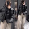 Short Thick Hooded Ladies Sleeveless Vest, Warm and Comfortable Women's Black Vest Jacket In Autumn and Winter