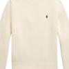 Свитер мужской Polo Ralph Lauren однотонный с логотипом, с круглым вырезом, вязаный, артикул MNPOSWE16822194-101