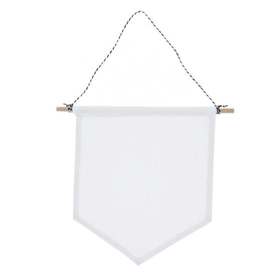 Nordic Blank Cotton Hanging Wall Brooch Pin Badge Holder Display Banner Flag