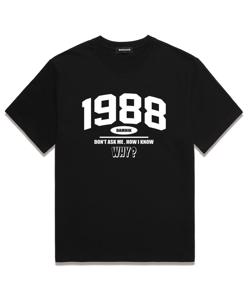 Baligeiteu [2 шт.] 1988 Why Футболка оверсайз с коротким рукавом (Bs024S) (Тип)