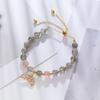 Natural strawberry crystal bracelet fishtail design Bangles Women Fashion Jewelry accessories Gift