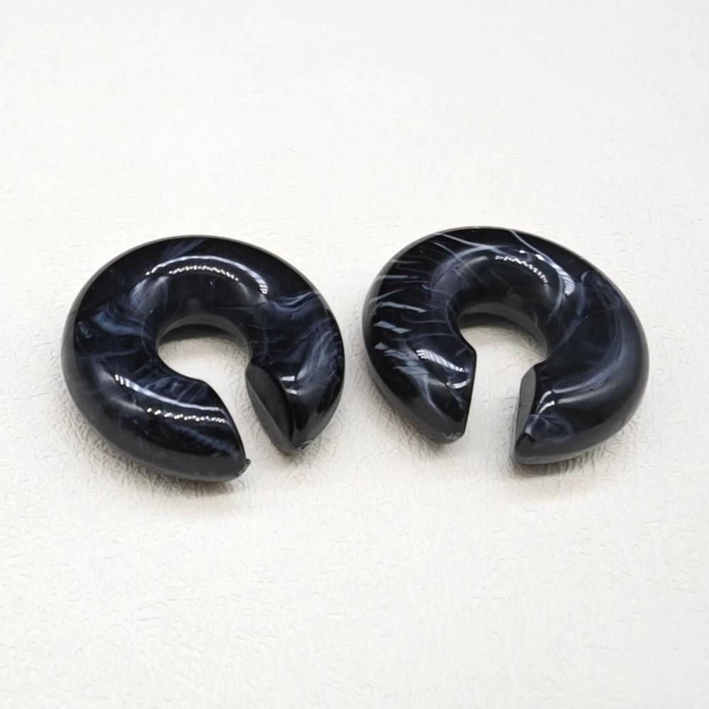 Acrylic C Shape Ear Cuff Round No Piercing Earrings Simple Design Ear Clip Earrings Festival