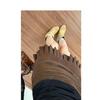 Autumn/Winter High-End Suede Pleated Coffee A-Line Short Skirt for Plus Size Women
