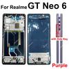 Для Realme GT 6 6T GT Neo 6 Neo6 Se Средняя часть корпуса Передняя рамка LCD Держатель рамки Средняя часть корпуса Крышка Корпус Запчасти