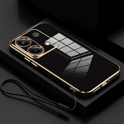 Note13 Роскошный чехол-ремешок с покрытием из силикона для Xiaomi Redmi Note 13 Pro 4g 5g 13pro Plus Poco X6 M6 Мягкий чехол Redmi13 13c