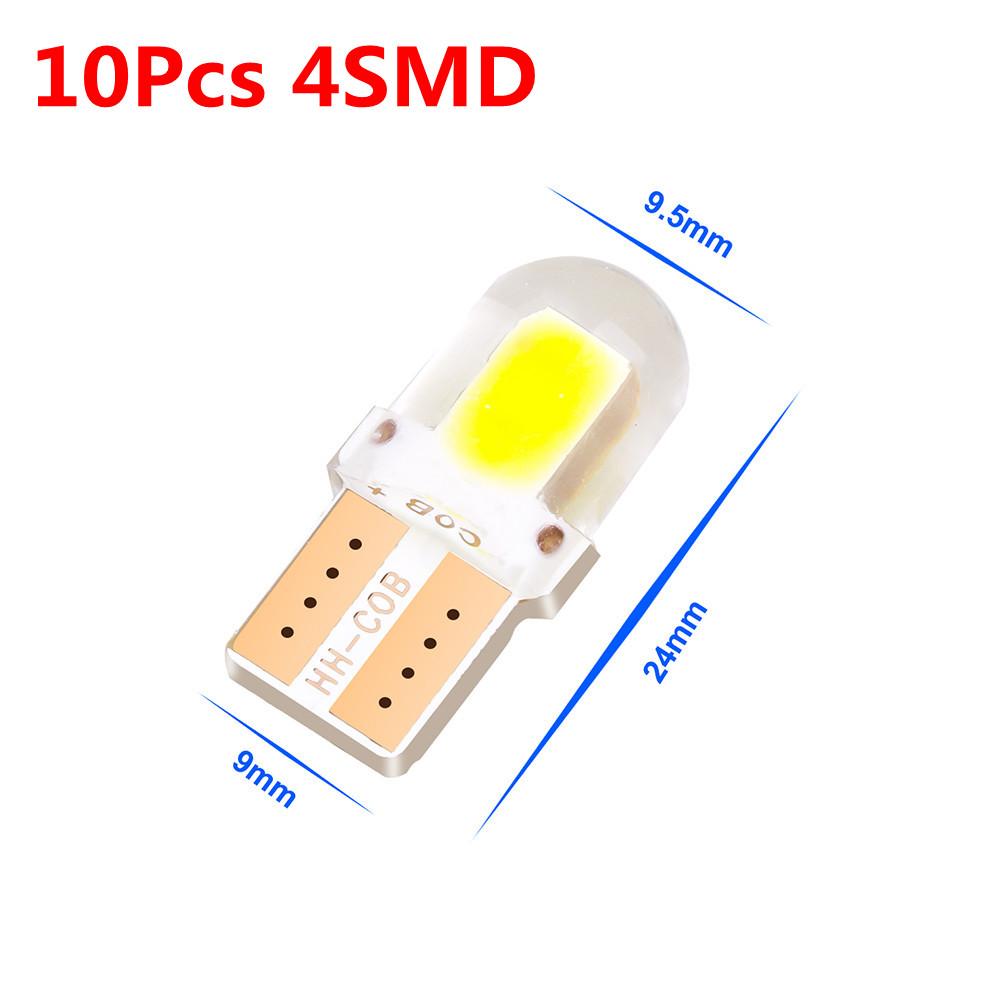 10 шт. 4/6/12 SMD светодиодные T10 светодиодные автомобильные внутренние лампы Canbus без ошибок T10 белые 5730 12 В автомобильные боковые клиновидные белые лампы