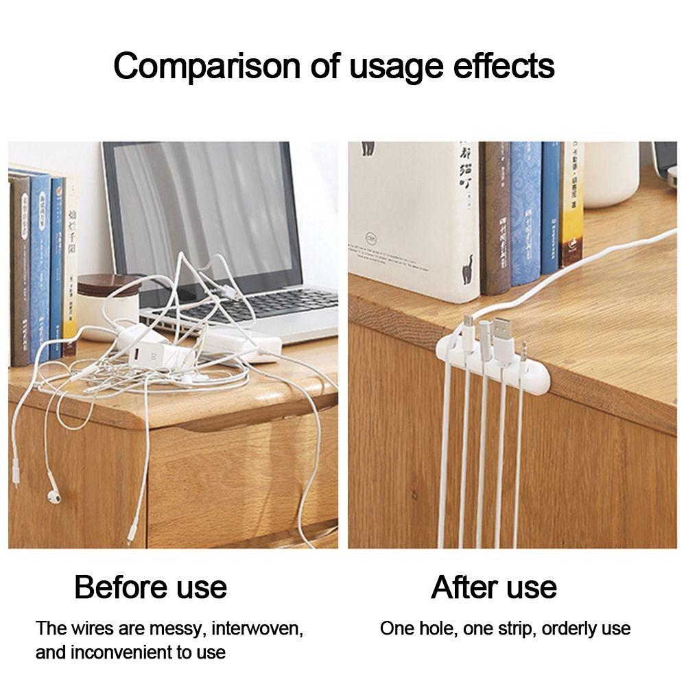Гибкая намотка кабеля Самоклеящийся кабельный органайзер Зажим для кабеля Зажимы для шнура USB-кабель для передачи данных