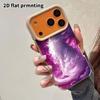 Phone Case: 2D flat lambskin suitable for iPhone 18, 17, 16, 15, 14, 13 Pro film protective case, dreamy starry sky, Christmas and Halloween gift