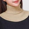 New Detachable Knitted Turtleneck Fake Collar For Women Neck Warmer Autumn Winter Warm Cover Head Neck Knitting False Collar