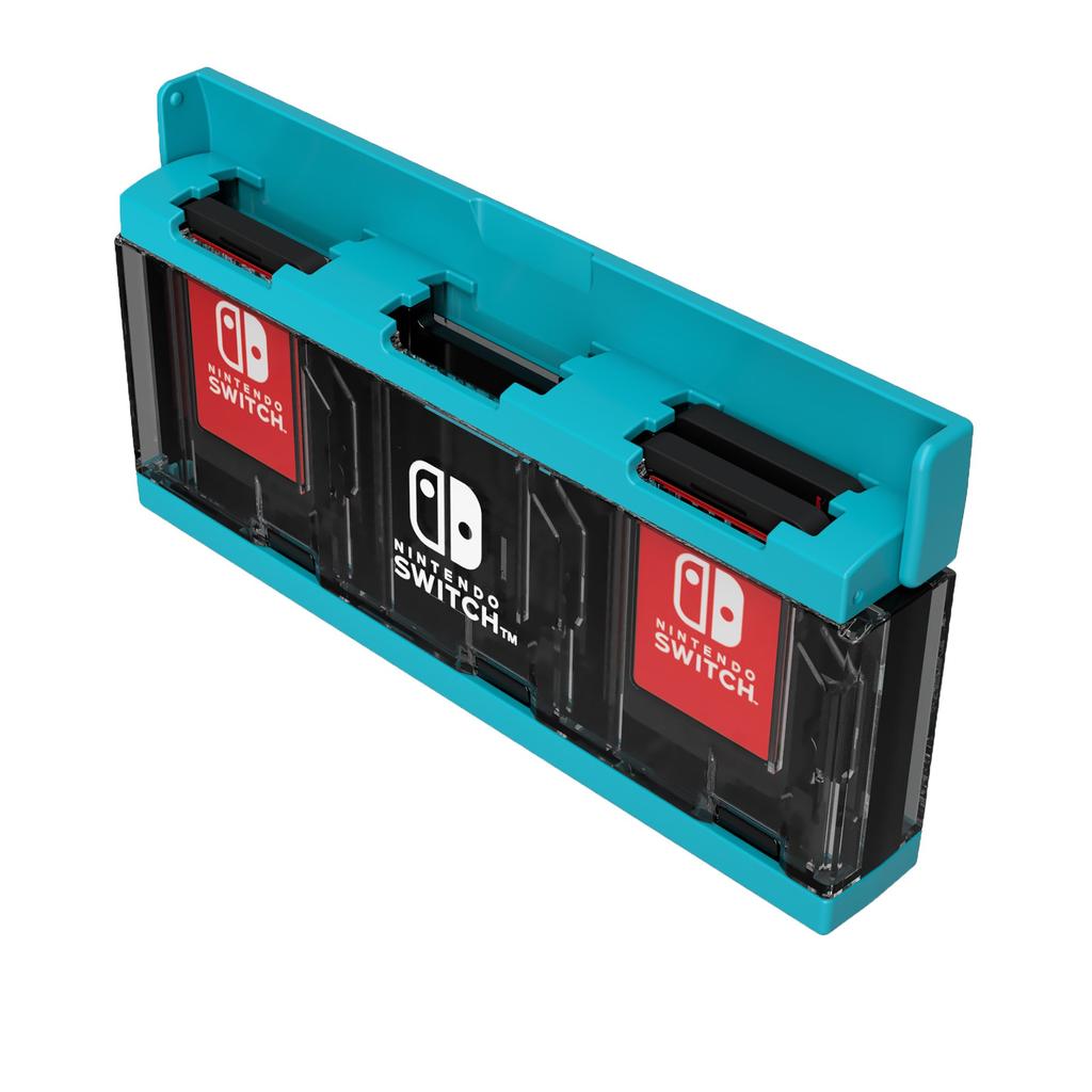Лицензированный чехол для карт Push Card Case 6 для Nintendo Switch Neon Blue с Nintendo [Продукт Nintendo] [Совместимый Switch]