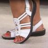 Легкие модные сандалии с ремешком на щиколотке, женские летние прочные мягкие уличные пляжные сандалии с открытым носком, женская обувь в стиле ретро