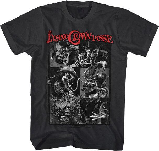 Футболка унисекс с блоками Insane Clown Posse BW Icon Blocks
