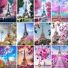 ZOOYA 5D DIY Diamond Painting Landscape Rhinestone Picture Paris Eiffel Tower Diamond Embroidery Mosaic Art Gift Home Decoration Kit