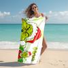 Grinch beach towel Outdoor camping Beach towel for vacation swim Outdoor pool Absorbent bath towel