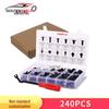 240PCS Snap Fasteners for Ford, Honda, Toyota, GM: Push-Pin Clips & Rivets