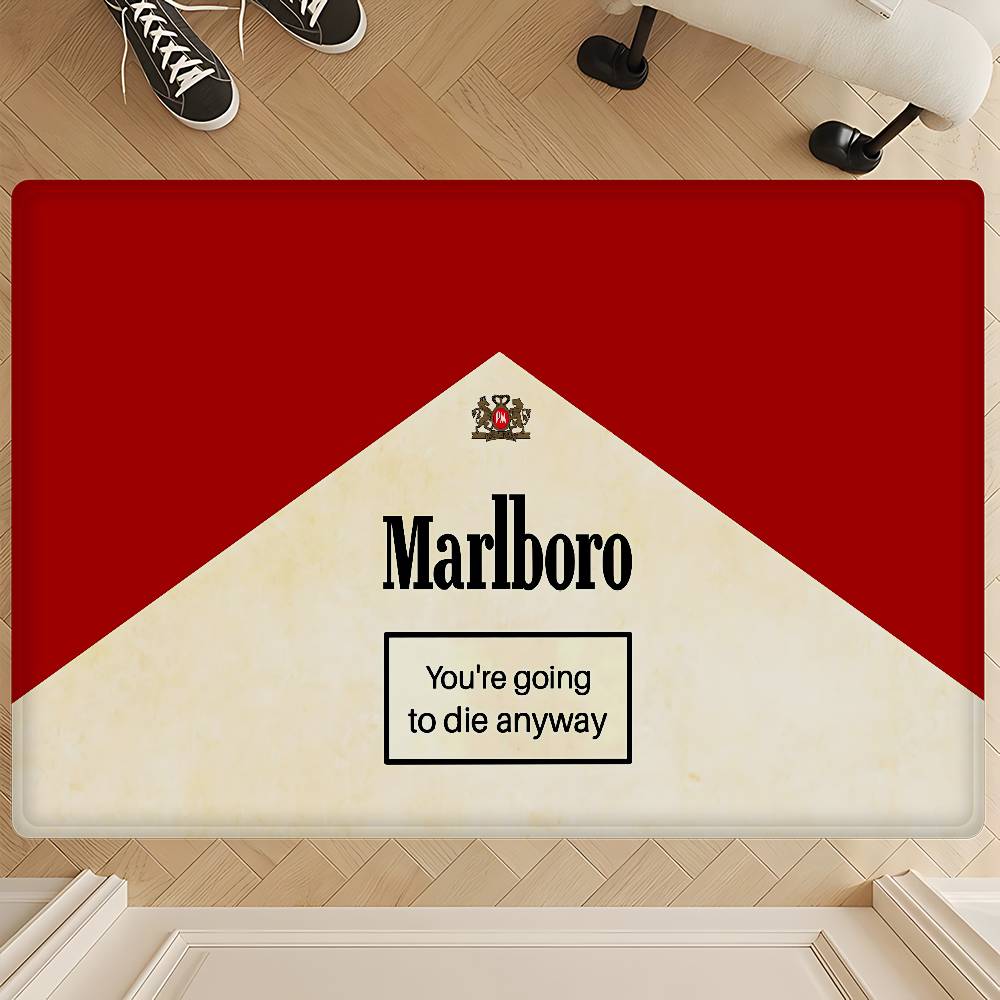 Ретро M-Marlboro Коврики для комнаты Противоскользящие Впитывающие Воду Длинная Полоса Подушка Коврик для Спальни Бытовые Ковры