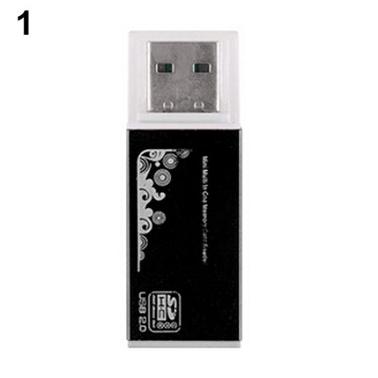 USB 2.0 All In 1 Multi Memory Card Reader for Micro SD SDHC TF M2 MMC MS PRO DUO