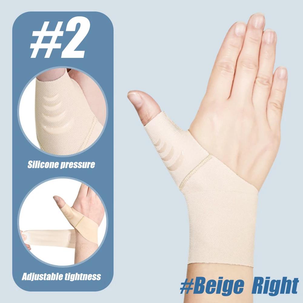 1 PC Thumb Wrist Support Compression Sleeve for Joint Protector Support, Soft Elastic Thumb Splint Glove Liner