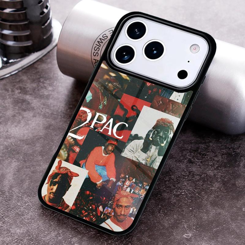 Чехол для телефона с изображением рэпера 2pac, певца Tupac для iPhone 17 16 15 Pro Max Air 14 13 12 11 Plus, противоударный чехол Capa