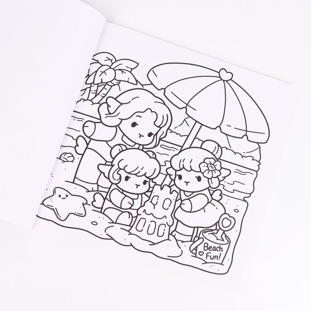 Cozy Hawaii | Puzzle Stress Relief | Adult Coloring Book | Contains Pages of Cute Animal Play Scenes | Exquisite Pattern | Cl