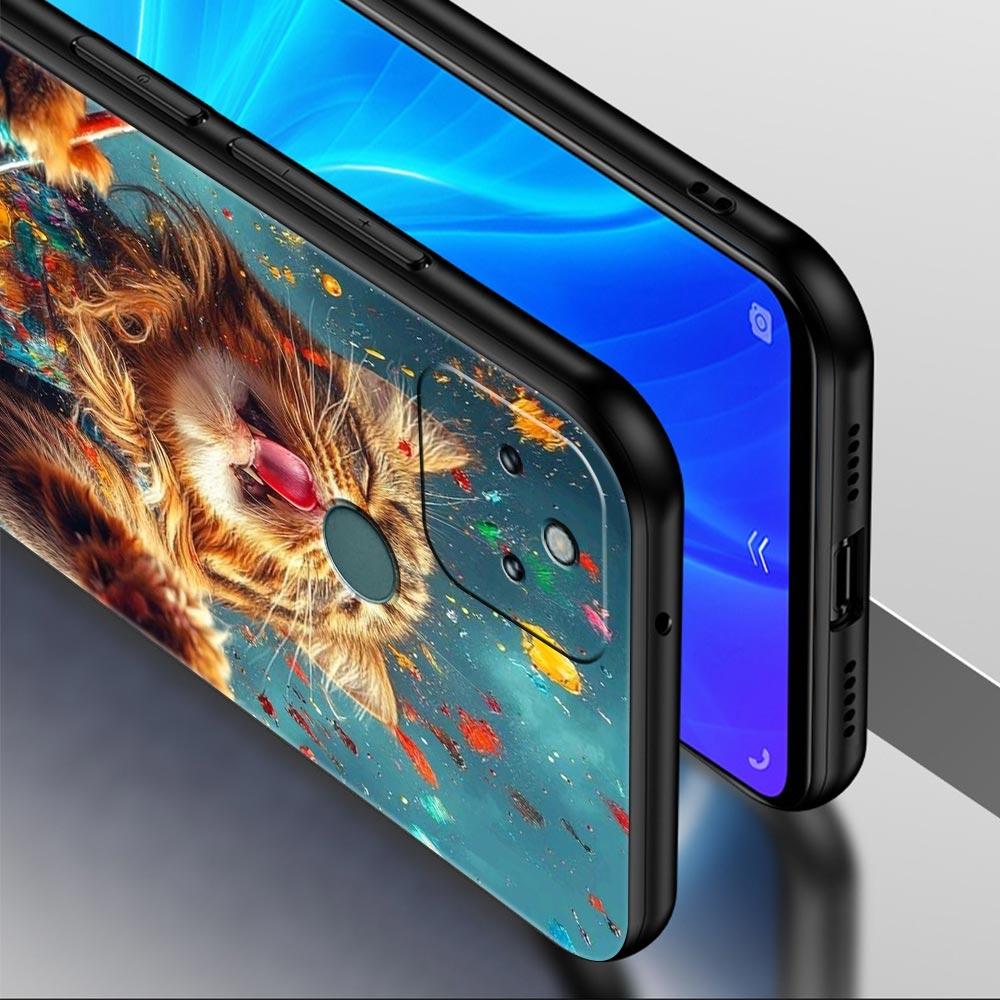 Милый Чехол-Крышка для Телефона с Кошкой для Google Pixel 10 9 8 7 6 9A 8A 7A 6A Pro Ударопрочный Мягкий ТПУ 9 Pro XL Оболочка Capas Fundas Coque Сумки