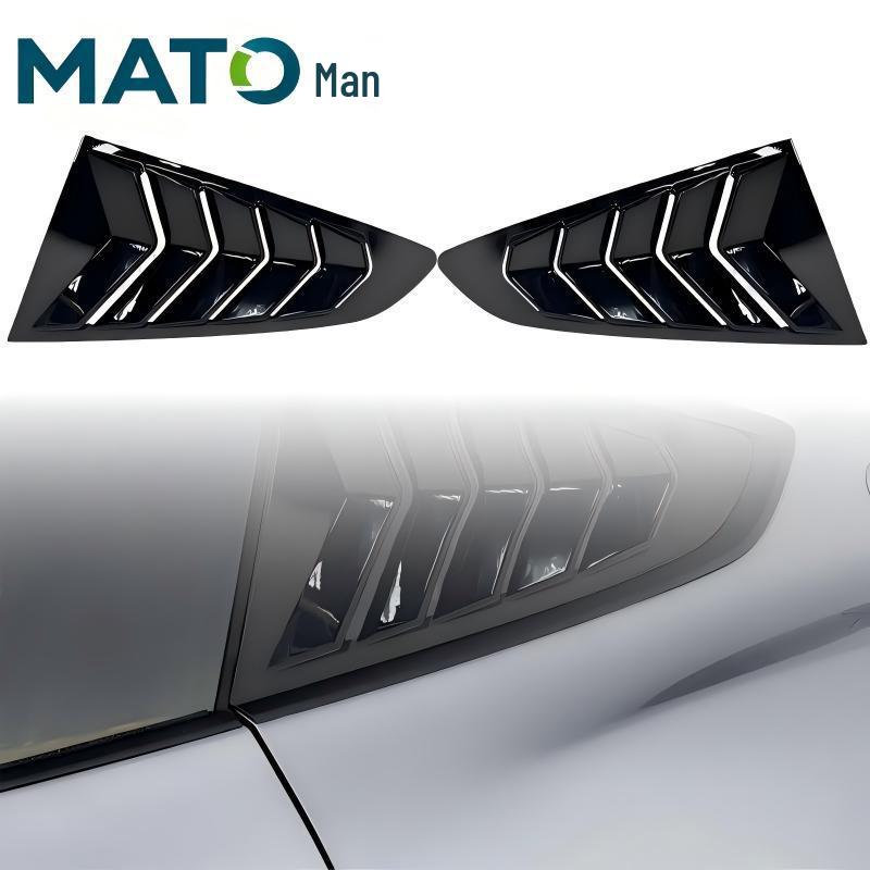 Carbon Fiber Decorative Surround for 15-23 Ford Mustang Rear and Side Window Louvers