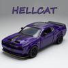1:32 Challenger SRT Hellcat Игрушечные Машинки Модели Сплав Литье под Давлением со Светом Музыкой Миниатюрный Транспорт Машинка с Оттягиванием Колеса Подарки на День Рождения