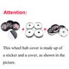 vhzh5 4Pcs Car Wheel Center Hub Cap Badge Tire Rim Covers Sticker For Seat FR Leon Ateca Arosa Exeo Ibiza Cupra MK1 Toledo Accessories