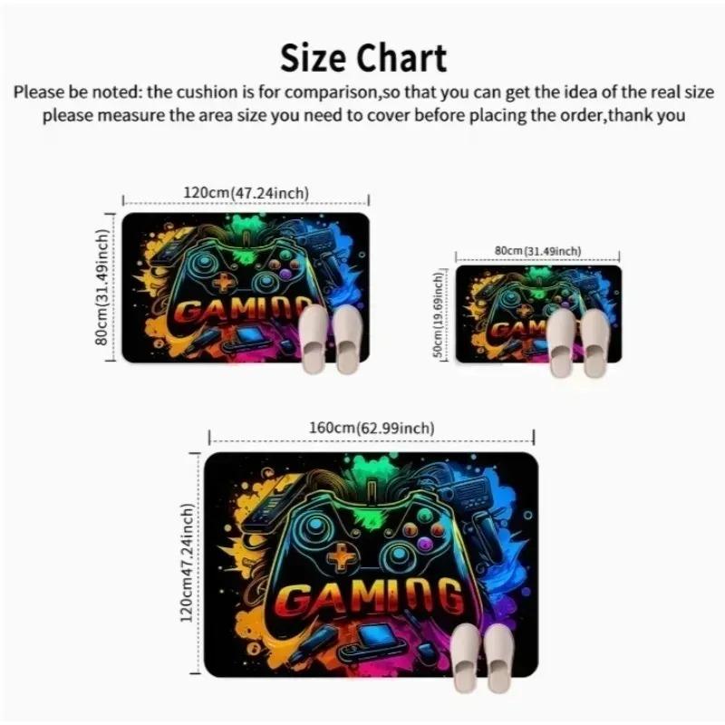 2D Flat Printing, Halloween Scary Skull Hand Mat, Non-Slip Easy Clean Polyester Carpet Suitable for Home and Outdoor Decor Mats