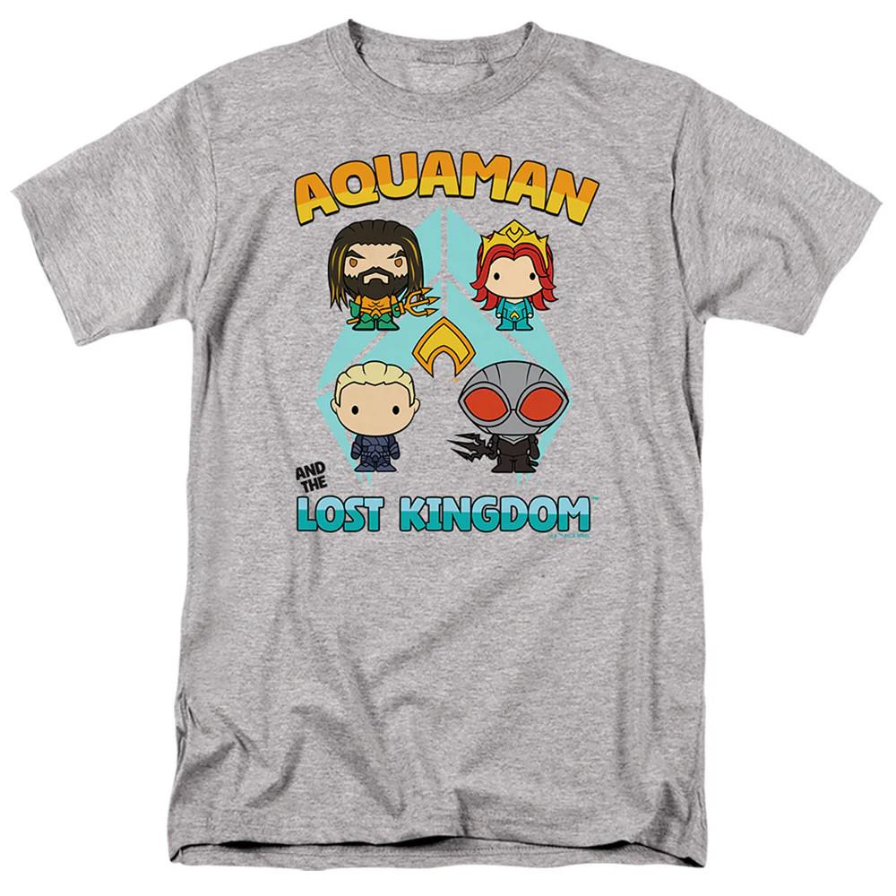Aquaman And The Lost Kingdom Character Lineup Mens T Shirt Athletic Heather Offi