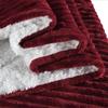 Двухслойное однотонное фланелевое одеяло для дивана из овечьей шерсти