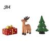 Creative Christmas Gift Box Fillers 3 Pcs Miniature Figurines, Mini Resin Santa Tree Elk Fairy Garden Accessories Figures for Micro Landscape, Garden,