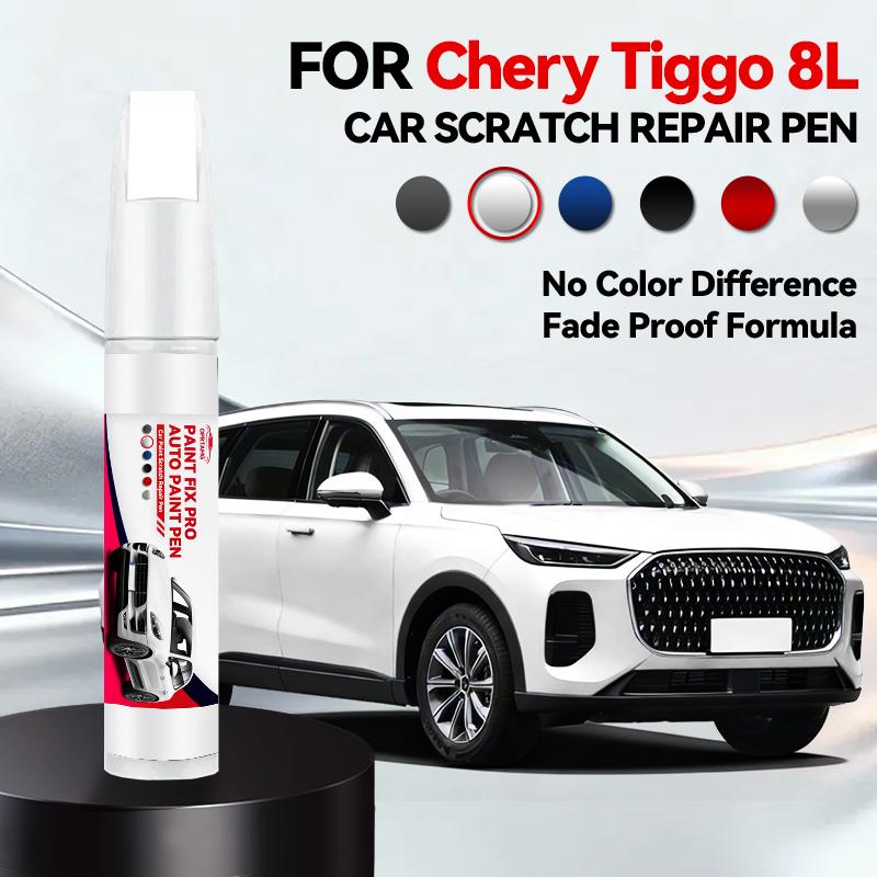 Для Chery Tiggo 8L 1990-2026 Кисточка для подкраски царапин на краске Автоаксессуары Сделай сам Черный Белый