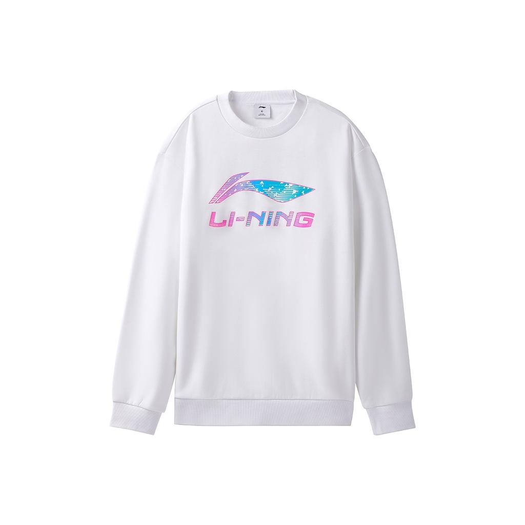 Li-Ning Пуловер с круглым вырезом Vitality Trend Спортивный стиль Комфортный Универсальный Простой Модный Свитшот Унисекс свитшот AWDVG91-2