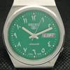 Б/У винтажные часы SEIKO 5 AUTO 6309A JAPAN MENS D/D ARABIC GREEN 589-a310815-2
