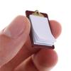 18mm*21mm Alloy Clipboard With Real Paper Attache For Doll DIY Miniature Dollhouse Dolls Accessories