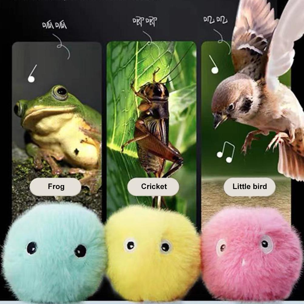 Мягкая игрушка для кошек с кошачьей мятой, реалистичные звуки щебетания животных, интерактивные игрушки для кошек, мягкие и пушистые