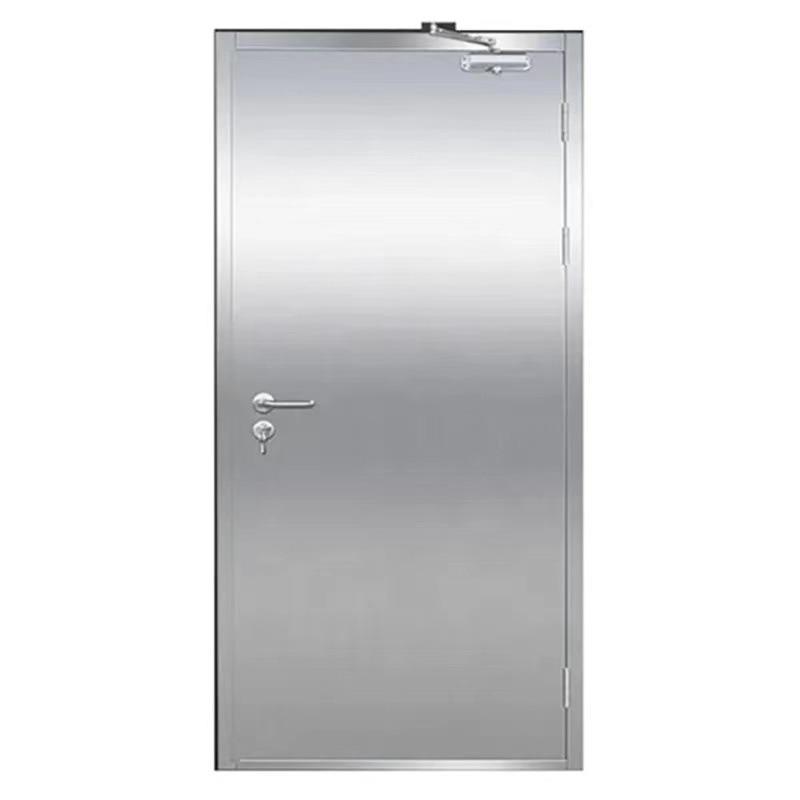 Class A Fire Exit Safety Door, Single/Double Opening, Stainless Steel, Certified for Hotel, Mall, Kitchen Use