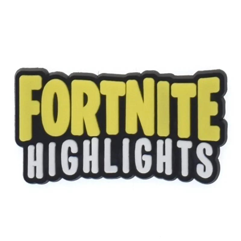 Пряжка для обуви Fortnite Очаровательный DIY шарм для Crocs Женская садовая обувь Украшение Вечеринка Девочки мальчики Подарки Идеальный подарок