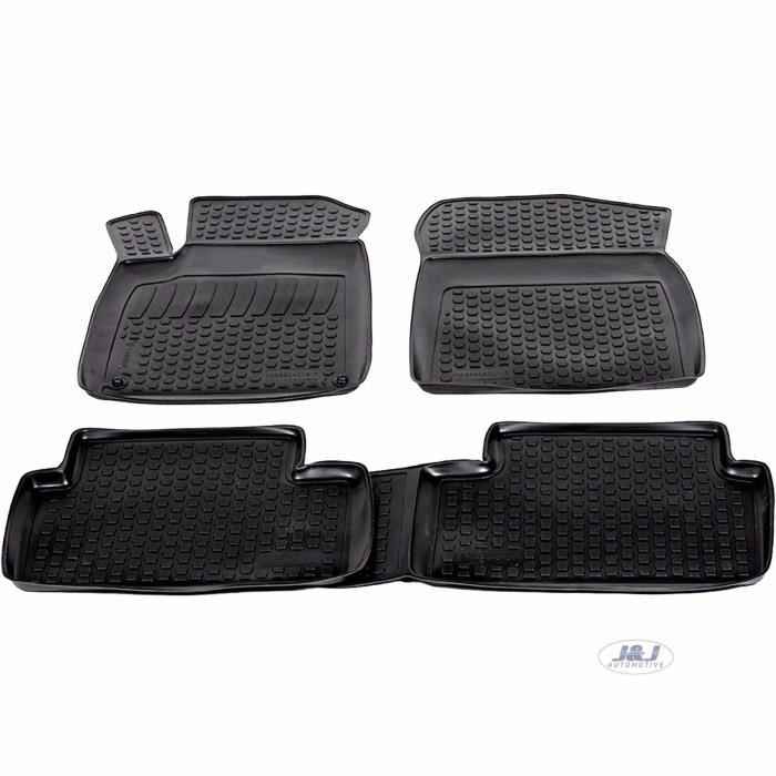 Tapis De Sol En Caoutchouc - J&J AUTOMOTIVE - Citroën C5 2001-2008 - Antidérapant - Sur Mesure - TPE Non Toxique