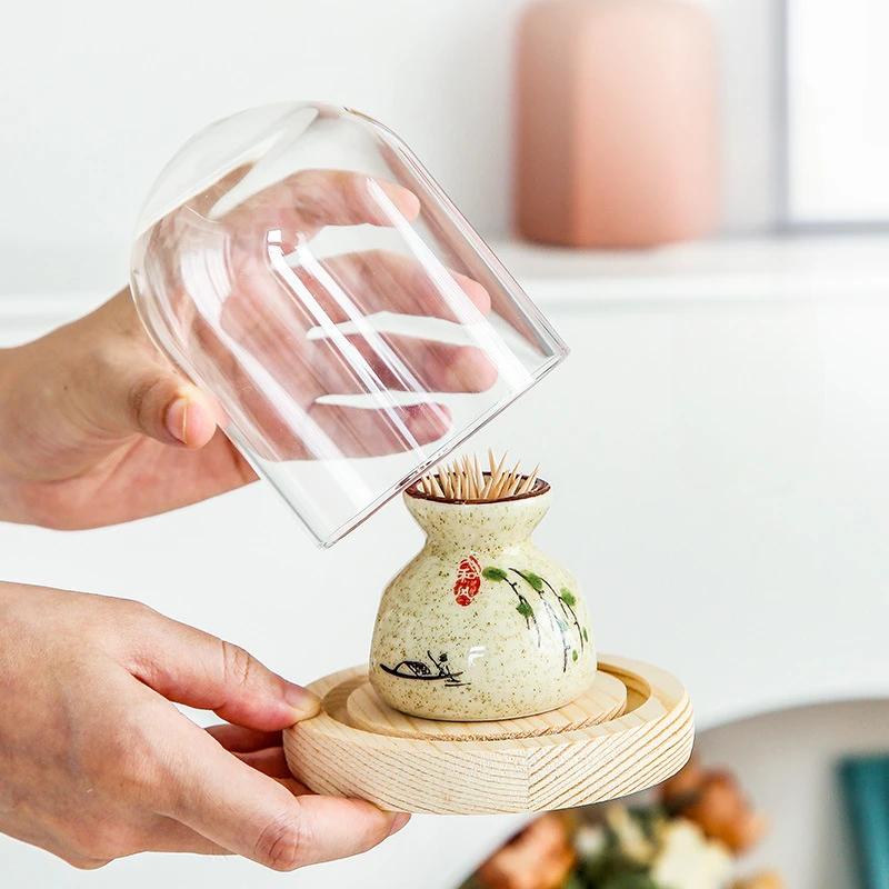 Персонализированная коробка для зубочисток, бытовая легкая, роскошная, керамическая подставка для зубочисток, креативная, для гостиничного обслуживания, коммерческого использования, емкость для ватных палочек