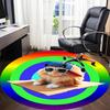 1pc Cat, Sunglasses Chair Carpet for Office - Durable, Ideal for Chair Mats, Stylish & Functional Decorative Rug yy260130003