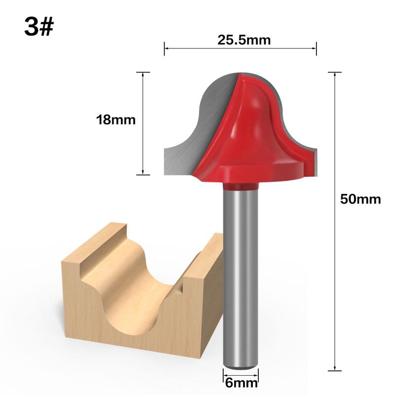 1 шт., 6 мм, деревянная фреза с хвостовиком, прямая торцевая фреза, триммер для чистки, заподлицо, угловая, круглая, коробчатая, инструменты